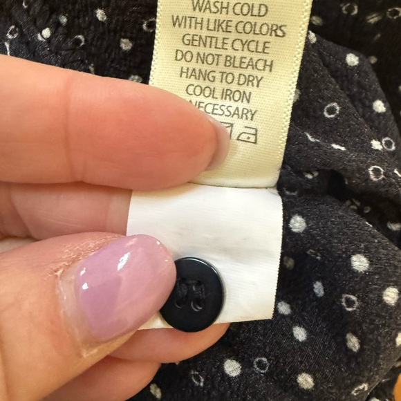 MAX STUDIO Black White Polka Dot Ruffle Sleeve Jumpsuit Wide Leg Cropped - Picture 11 of 12